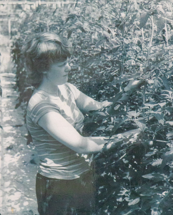 A horticultural student (1970s)