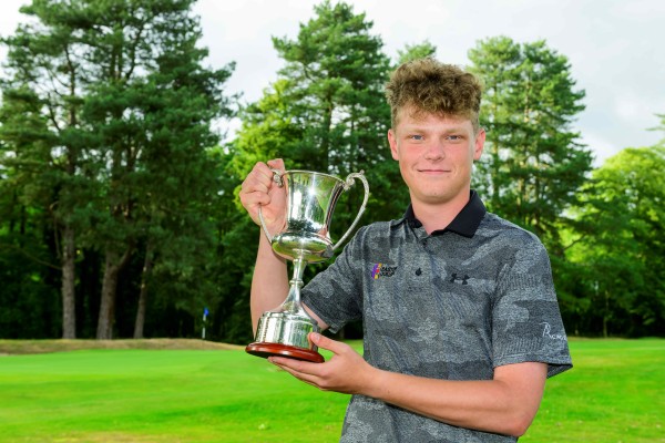 Luke with the individual trophy.